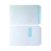 ENVELOPE C4 WINDOW 90GSM WHITE SELF SEAL (PACK OF 250) WX3501 image