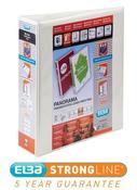 ELBA PANORAMA 70MM 2 D-RING PRESENTATION LEVER ARCH FILE A4 WHITE (PACK OF 5) 400008436
