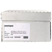 ENVELOPE C5 WINDOW 90GSM SELF SEAL WHITE BOXED (PACK OF 500) WX3406 image