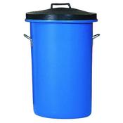 HEAVY DUTY COLOURED DUSTBIN 85 LITRE BLUE (DIMENSIONS: W476 X D476 X H673MM) 311963 image