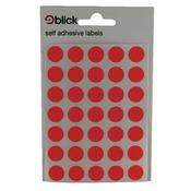 BLICK COLOURED LABELS IN BAGS ROUND 13MM DIA 20 LABELS PER SHEET 140 PER BAG RED (PACK OF 2800) RS004554 (PACK OF 20 BAGS) image