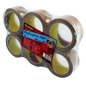 SCOTCH PACKAGING TAPE HEAVY 50MMX66M BROWN (PACK OF 6) PVC5066F6 B image