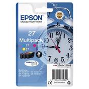 EPSON 27 CYAN MAGENTA YELLOW INK CARTRIDGE (PACK OF 3) C13T27054012 image