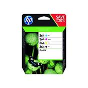 HP 364 CYAN/MAGENTA/YELLOW/BLACK INK CARTRIDGES (PACK OF 4) N9J73AE image