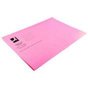 Q-CONNECT SQUARE CUT FOLDER LIGHTWEIGHT 180GSM FOOLSCAP PINK (PACK OF 100 FOLDERS) KF26029 image