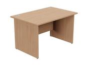 ASHFORD PANEL LEG 1200MM X 800MM STRAIGHT DESK - BEECH image
