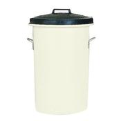 HEAVY DUTY COLOURED DUSTBIN 85 LITRE WHITE (2 HANDLES ON BASE AND 1 ON LID FOR EASY HANDLING) 311967 image