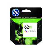 HP 62XL CYAN/MAGENTA/YELLOW HIGH YIELD INK CARTRIDGE C2P07AE image