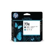 HP 774 MATTE BLACK AND CYAN PRINTHEAD P2W01A image