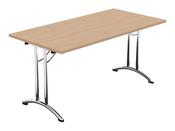 MORPH FOLDING RETANGULAR TABLE - 1500MM X 750MM - BEECH image