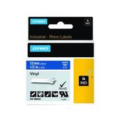 DYMO 18444 RHINO BLACK ON WHITE LABEL PRINTER TAPE 12MM S0718600 (PACK OF 1) image