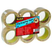 Scotch Packaging Tape Heavy 50mmx66m Clear (Pack of 6) PVC5066F6 T image
