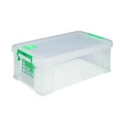 STORESTACK 7.5 LITRE STORAGE BOX W250XD190XH160MM CLEAR RB00817 image