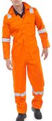 BEESWIFT FLAME RETARDANT BURGAN BOILERSUIT ANTI-STATIC ORANGE 54 (PACK OF 1) image