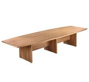 ALTO EXECUTIVE  SLAB ENDED BOARDROOM TABLE AMERICAN BLACK WALNUT W4000MM image