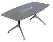 NERO CHAMFERED TOP EXECUTIVE BOARDROOM TABLE ANTHRACITE 1800MM