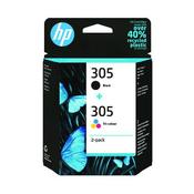HP 305 ORIGINAL INK CARTRIDGE BLACK/TRI-COLOUR (PACK OF 2) 6ZD17AE image