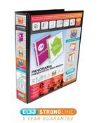 ELBA PANORAMA 40MM 4 D-RING PRESENTATION BINDER A4 BLACK (PACK OF 6) 400008417