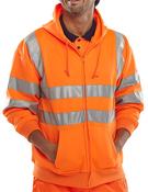 BEESWIFT ZIP-UP HOODED SWEATSHIRT ORANGE L (PACK OF 1) image