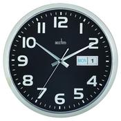 ACCTIM SUPERVISOR WALL CLOCK 320MM CHROME/BLACK 21023 image