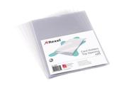 REXEL NYREX CARD HOLDER OPEN TOP A4 CLEAR (PACK OF 25 CARD HOLDERS) PGCA41 12081