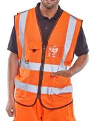 BEESWIFT EXECUTIVE HI VIZ WAISTCOAT ORANGE 5XL (PACK OF 1) image