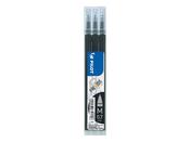 PILOT FRIXION ROLLERBALL PEN REFILL MEDIUM BLACK (PACK OF 3) 075300301