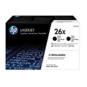 HP 26X HIGH YIELD BLACK LASERJET TONER CARTRIDGE TWIN PACK CF226XD image