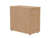 KITO CONTRACT DESK HIGH PEDESTAL 3 DRAWER 800MM DEEP - BEECH image