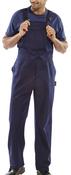 BEESWIFT COTTON DRILL BIB AND BRACE NAVY BLUE 42 (PACK OF 1) image