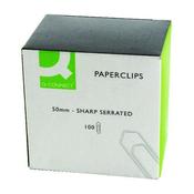 Q-CONNECT PAPERCLIPS GIANT NO TEAR 50MM (PACK OF 1000 CLIPS) KF01318Q
