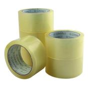 Q-CONNECT LOW NOISE POLYPROPYLENE PACKAGING TAPE 50MMX66M CLEAR (PACK OF 6) KF04382 image