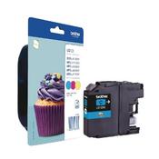 BROTHER LC-123 CYAN/MAGENTA/YELLOW INKJET CARTRIDGES (PACK OF 3) LC123RBWBP image