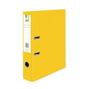 Q-CONNECT LEVER ARCH FILE PAPERBACKED FOOLSCAP YELLOW (PACK OF 10) KF01471 image
