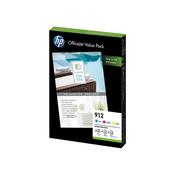 HP 912 CMY INK AND A4 PAPER OFFICE VALUE PACK 6JR41AE image