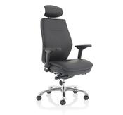 DOMINO HIGH BACK POSTURE CHAIR WITH HEIGHT ADJUSTABLE ARMS &amp; HEADREST  image