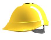 MSA V-GARD 200 VENTED SAFETY HELMET YELLOW  (PACK OF 1)