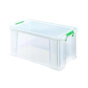 STORESTACK 54 LITRE STORAGE BOX W640XD380XH310MM CLEAR RB77234 image
