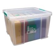 STORESTACK 48 LITRE STORAGE BOX W490XD440XH320MM CLEAR RB90125 image