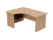 ASHFORD PANEL LEG 1600/800 X 1200/600MM LEFT HAND CRESCENT DESK- BEECH image