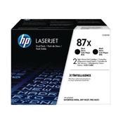 HP 87X HIGH YIELD BLACK LASERJET TONER CARTRIDGE (PACK OF 2) CF287XD image
