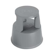 2WORK PLASTIC STEP STOOL WITH NON-SLIP RUBBER BASE 430MM DARK GREY T7/DARK GREY