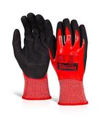 BEESWIFT GLOVEZILLA WATERPROOF NITRILE CUT D GLOVE RED XXL (11) PK10 (PACK OF 10) image