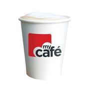 MYCAFE 8OZ SINGLE WALL HOT CUPS (PACK OF 50 CUPS) HVSWPA08V image