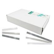 FELLOWES WIRE BINDING COMBS 14MM CAPACITY 101-130 80GSM SHEETS SILVER REF 54454 [PACK 100] image