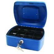 Q-CONNECT CASH BOX 8 INCH BLUE KF02623 (PACK OF 1)