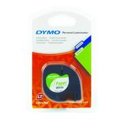 DYMO 91200 LETRATAG PAPER TAPE 12MM X 4M WHITE S0721510 (PACK OF 1) image