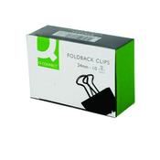Q-CONNECT FOLDBACK CLIP 24MM BLACK (PACK OF 10 CLIPS) KF01283 image