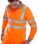 BEESWIFT POLO SHIRT LONG SLEEVED ORANGE 2XL (PACK OF 1) image