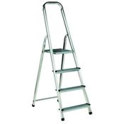 ALUMINIUM STEP LADDER 4 STEP (PLATFORM SITS 770MM ABOVE THE FLOOR) 358738 image